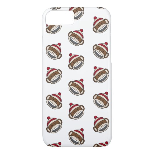 Big Smile Sock Monkey Emoji Case-Mate iPhone Case (Achterkant)