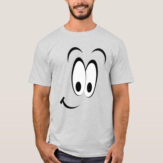 Big Smiling Face Unisex T-shirt (Voorkant)