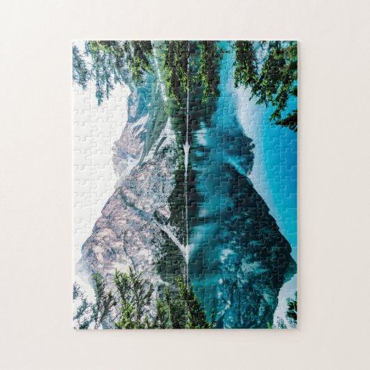 Big Snow Mountains Snowing Mountain Legpuzzel (Verticaal)