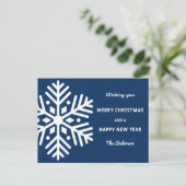 Big Snowflake carte Noël et Nouvel An (Debout devant)