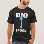 Big Spoon Little Spoon Matching Wedding Anniversar T-shirt (Voorkant)