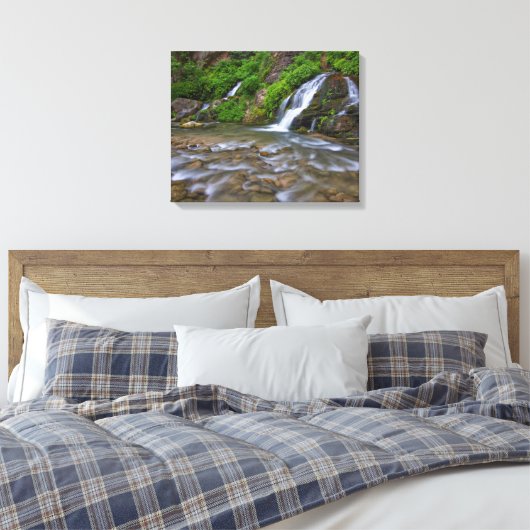 Big Springs Virgin | Nationaal Park Zion Canvas Afdruk (Insitu (Slaapkamer))