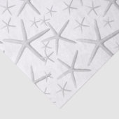 Big Starfish Patroon op whitepapier Tissuepapier (Detail)