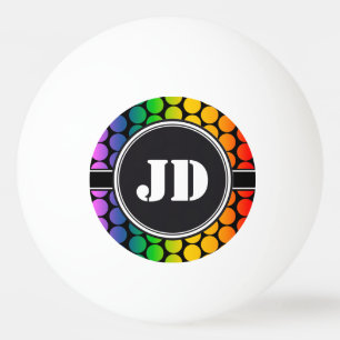 BIG-STIPPEN met kleur + uw achtergrond. en tekst Pingpongballen