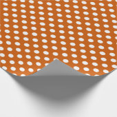 Big Stippen Pattern Burnt Oranje Cadeaupapier (Hoek)
