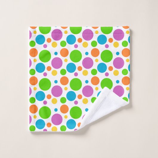 Big Stippen Polka Dots op Bathroom Towel set Bad Handdoek (Wasdoekje)