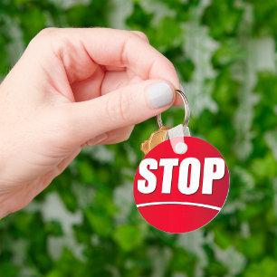 Big Stop Sign Sleutelhanger