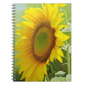 Big Sunflower Art Garden Journal Carnet (Devant)
