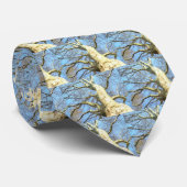 Big Sunny Tree Branches in Heavenly Blue Sky Stropdas (Opgerold)