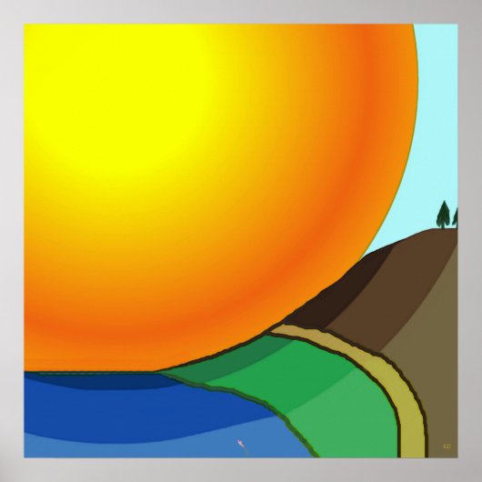 Big Sunrise Poster (Voorkant)