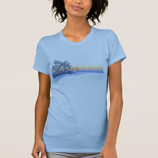 Big Sunset Dames T-shirt (Voorkant)