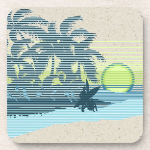 Big Sunset Hawaiian Tiki Bar Dessous de verre à do