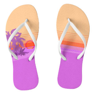 Big Sunset Stripe Hawaiian Surfers Teenslippers