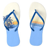 Big Sunset Stripe Hawaiian Surfers Teenslippers (Voetbed)