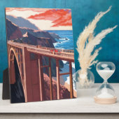  Big Sur Bixby Bridge VS-toerisme Fotoplaat (Zijkant)