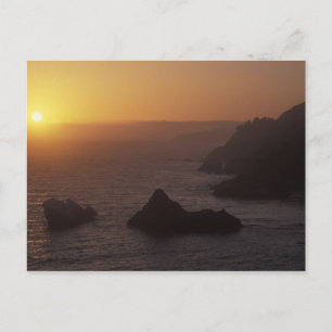 Big Sur buiten de Highway 101, Californië, Verenig Briefkaart