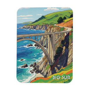 Big Sur California Bixby Bridge Reis Magneet