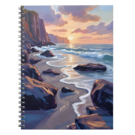 Big Sur, California Coastal Art Painting Notitieboek