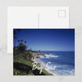 Big Sur California Coastline Briefkaart (Voorkant / Achterkant)