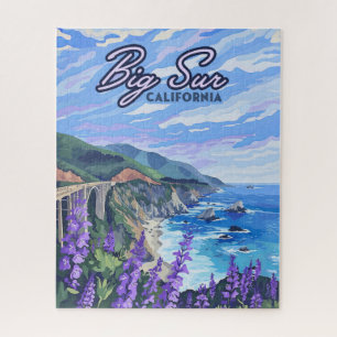 Big Sur California Kustlijn Retro Westkust Legpuzzel