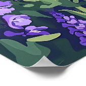 Big Sur California Kustlijn Retro Westkust Poster (Hoek)