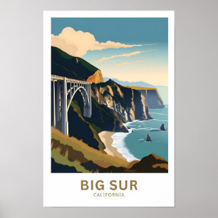 Big Sur California Reisprint Poster