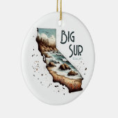 Big Sur California Souvenir Gift Keramisch Ornament (Rechts)