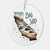 Big Sur California Souvenir Gift Keramisch Ornament (Links)