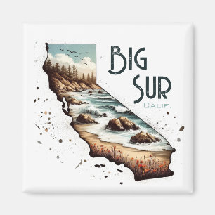 Big Sur California Souvenir Gift Magneet