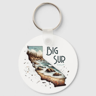 Big Sur California Souvenir Gift Sleutelhanger