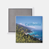 Big Sur California Travel Souvenir Frigo Magnet (Recto/Verso)