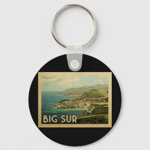 Big Sur California Vintage Travel Sleutelhanger