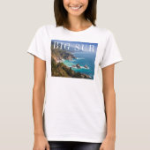 Big Sur Californië kust T-shirt (Voorkant)