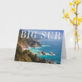 Big Sur Californische kust | Gefeliciteerd Kaart (Gele Bloem)