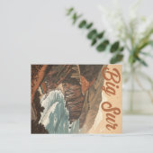  Big Sur: Cliffside Waves Briefkaart (Staand voorkant)