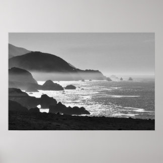 Big Sur Coast door Lisa Lavin Poster