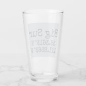 Big Sur Latitude en Lengtegraad Glas (Achterkant)
