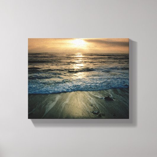 Big Sur Sunset Canvas Afdruk (Voorkant)