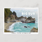 Big Sur Wedding McWay Save the Date Briefkaart (Voorkant)
