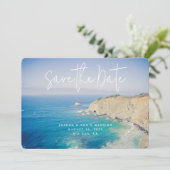 Big Sur Wedding Save the Date Photo Invitation (Debout devant)