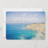 Big Sur Wedding Save the Date Photo Invitation (Devant)
