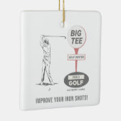 Big T-shirt Golf Course La Mirada Keramisch Ornament (Rechts)