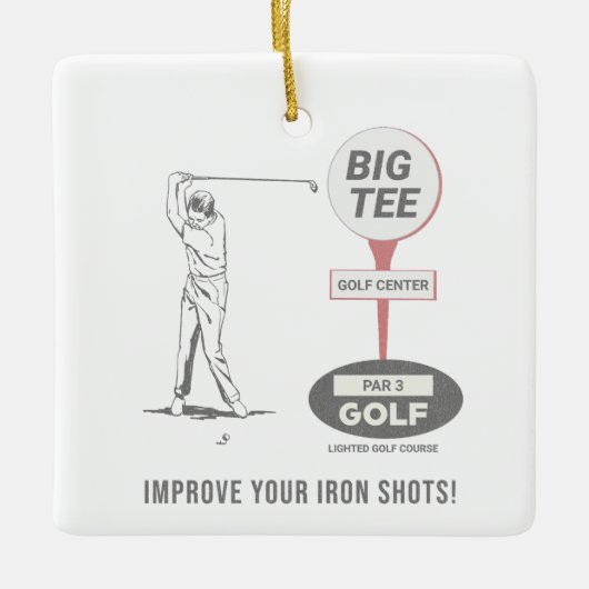 Big T-shirt Golf Course La Mirada Keramisch Ornament (Voorkant)