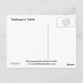 Big Teahupo'o Briefkaart (Achterkant)