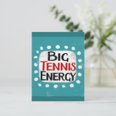 Big Tennis Energy Briefkaart (Staand voorkant)