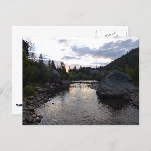 Big Thompson River op Sunrise Briefkaart (Voorkant / Achterkant)