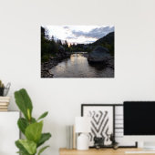 Big Thompson River op Sunrise Poster (Thuiskantoor)