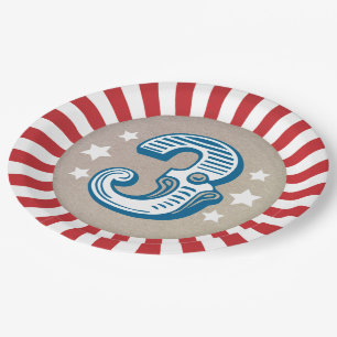 Big Three Circus Big Top Third Birthday Bord