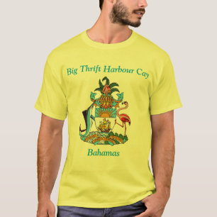 Big Thrift Harbour Cay, Bahama's met wapen T-shirt