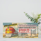 BIG  Ticket Bachelorette Kaart (Staand voorkant)